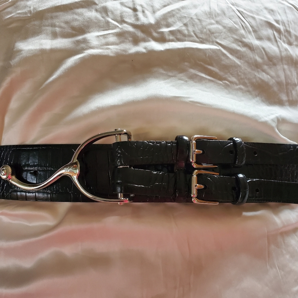 Ralph Lauren Equestrian Belt Black Medium